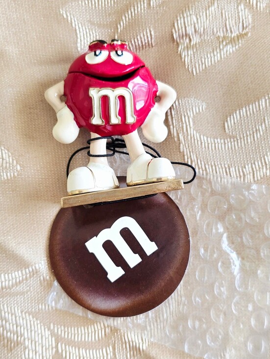 M&M'S Jewelry - NEW! Monet Red M&M Character Enamel Hinged Keepsake Trinket Box